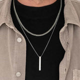 Vertical Bar Layered Necklaces Viking Warriors