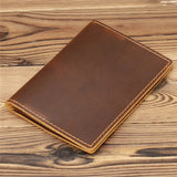 Vertical Leather Passport Wallet passport wallet Viking Warriors