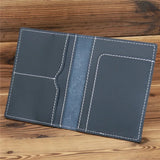 Vertical Leather Passport Wallet passport wallet Viking Warriors