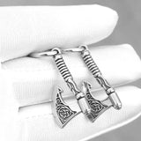 Viking Axe Celtic Knot Earrings earrings Viking Warriors