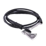 Viking Axe Leather Bracelet Bracelets Viking Warriors
