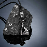 Viking Axe Necklace with Rune Viking Warriors