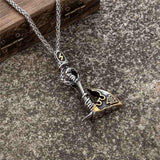 Viking Axe Necklace with Rune Viking Warriors