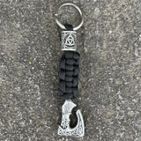 Viking Axe with Runes Beads Key chains Keychains Viking Warriors