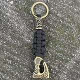 Viking Axe with Runes Beads Key chains Keychains Viking Warriors