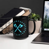 Viking Axes Black Glossy Mug Viking Warriors