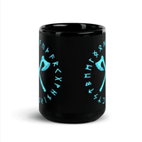 Viking Axes Black Glossy Mug Viking Warriors
