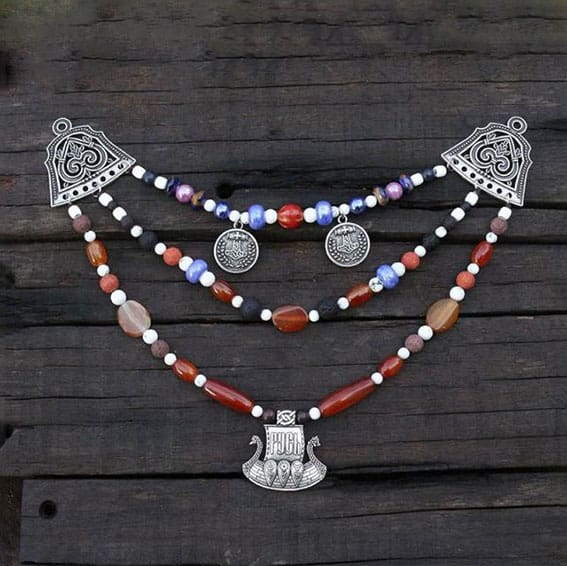 High quality Vikings and beaded necklace