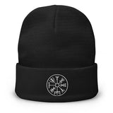 Viking Compass Embroidered Beanie Hats Viking Warriors