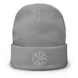 Viking Compass Embroidered Beanie Hats Viking Warriors