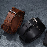 Viking Compass Leather Wristband Wristbands Viking Warriors