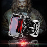 Viking Dragon Claw Zircon Stone Ring Rings Viking Warriors