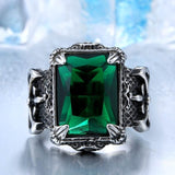 Viking Dragon Claw Zircon Stone Ring Rings Viking Warriors