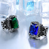 Viking Dragon Claw Zircon Stone Ring Rings Viking Warriors