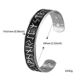 Viking Norse Runes Cuff Bracelet Bracelets Viking Warriors