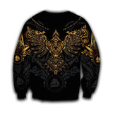 Viking Raven Sweatshirt- Hoodie- Zip Hoodie Hoodies Viking Warriors