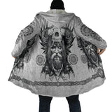 Viking Ravens Hooded Coat Hooded Cloak Viking Warriors