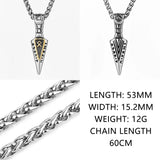 Viking Runes Spear Pendant Necklaces Viking Warriors