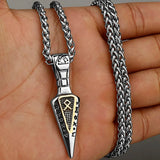 Viking Runes Spear Pendant Necklaces Viking Warriors