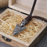 Viking Spear Leather Necklace necklace Viking Warriors