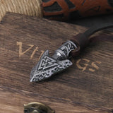 Viking Spear Leather Necklace necklace Viking Warriors