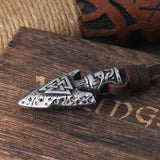 Viking Spear Leather Necklace necklace Viking Warriors