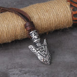 Viking Spear Leather Necklace necklace Viking Warriors