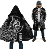 Viking Symbols Hooded Coats coat Viking Warriors