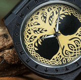 Viking Symbols Wooden Watches jewelry gift set Viking Warriors