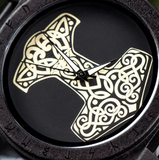 Viking Symbols Wooden Watches jewelry gift set Viking Warriors