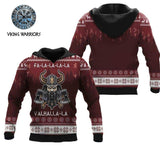 Viking Ugly Christmas Sweater Hoodie Viking Warriors