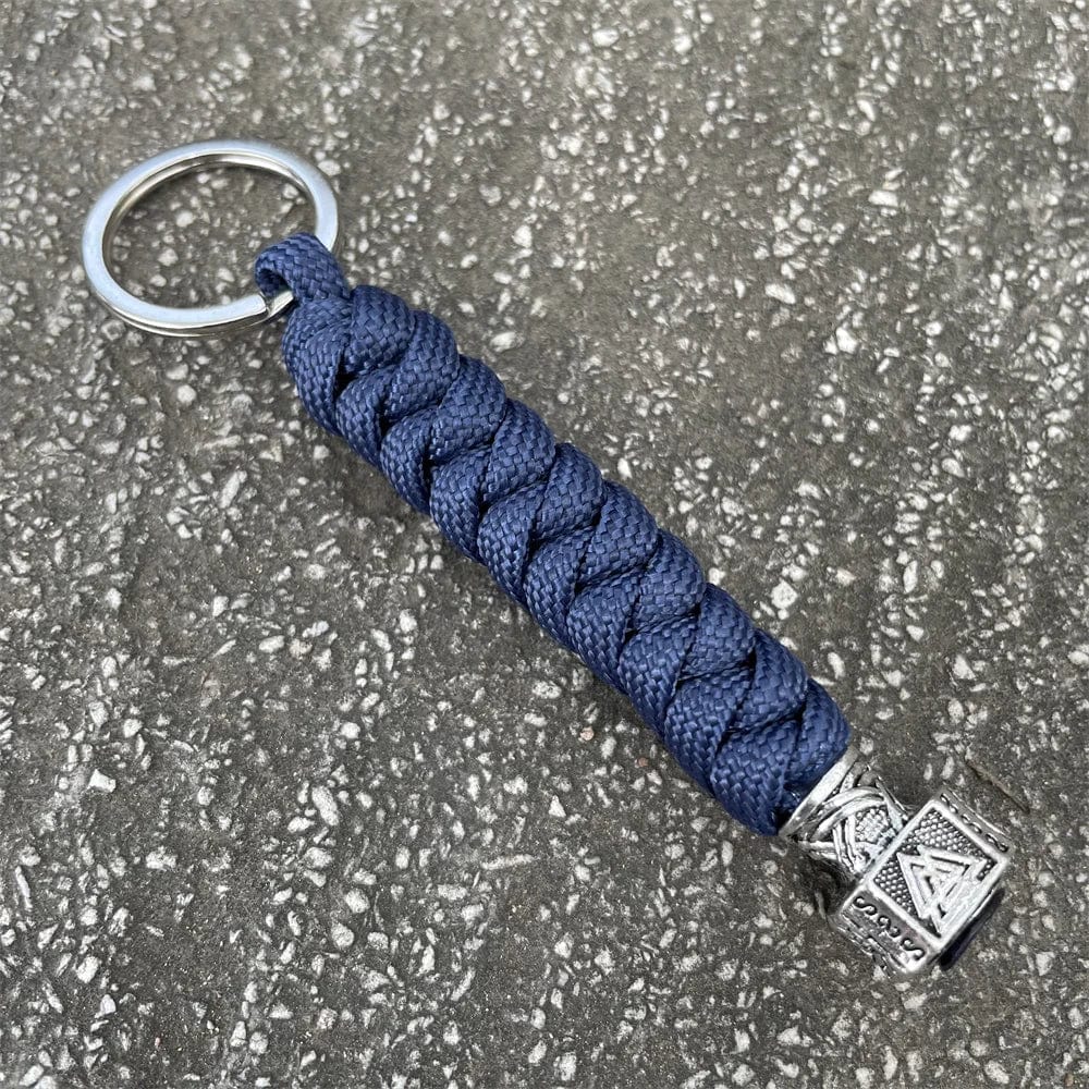 Viking Valknut Rune Paracord Keychain Viking Warriors