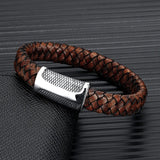 Viking Warrior Braided Leather Bracelet Bracelets Viking Warriors