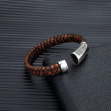 Viking Warrior Braided Leather Bracelet Bracelets Viking Warriors