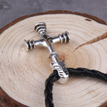 Viking Wolf Cross Pendant Vargkors Necklaces Viking Warriors