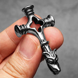 Viking Wolf Cross Pendant Necklaces Viking Warriors