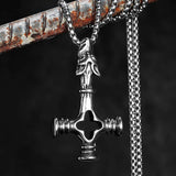 Viking Wolf Cross Pendant Necklaces Viking Warriors