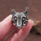 Viking Wolf Head Ring Rings Viking Warriors