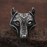 Viking Wolf Head Ring Rings Viking Warriors