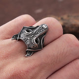 Viking Wolf Head Ring Rings Viking Warriors
