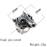 Viking Wolf Head Ring Rings Viking Warriors