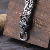 Viking Wolf King's Chain Necklaces Viking Warriors