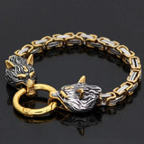 Viking Wolves King's Chain Bracelet Bracelets Viking Warriors