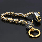 Viking Wolves King's Chain Bracelet Bracelets Viking Warriors