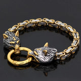 Viking Wolves King's Chain Bracelet Bracelets Viking Warriors