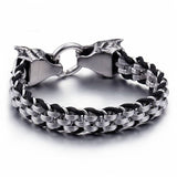 Viking Wolves Woven Chain Bracelet Bracelets Viking Warriors