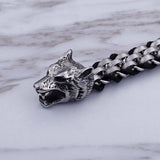 Viking Wolves Woven Chain Bracelet Bracelets Viking Warriors