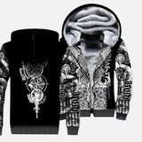 Vikings Odin Fleece Zipper Jacket Apparel & Accessories Viking Warriors