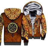Vikings Odin Fleece Zipper Jacket Apparel & Accessories Viking Warriors