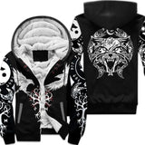 Vikings Odin Fleece Zipper Jacket Apparel & Accessories Viking Warriors